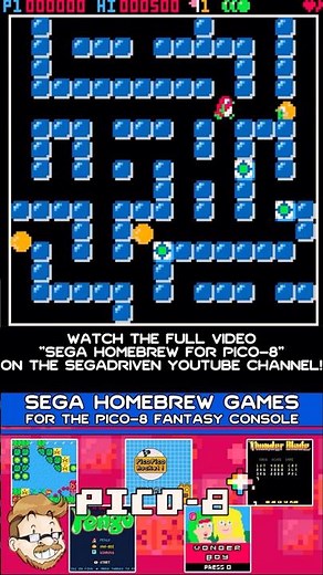 SEGA Homebrew for PICO-8 | Trailer #segadriven #pico8 #homebrew #indiegaming