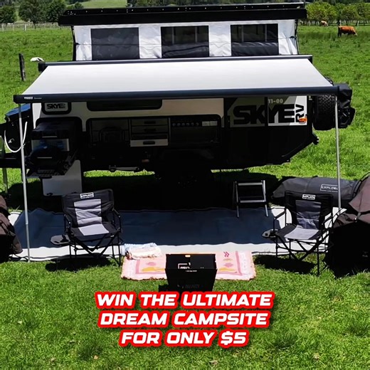 🔥50% OFF One Off Packages🔥 Enter for $5 for your chance to Win over $100,000 in Camping Gear! The prize pack, worth over $100,000 includes: 🏡Skye RV 11ft Hybrid Caravan 🏕️Mr Swagman Swags 🌊Sunni Scenes Rugs 🪑Explore Life Camping Gear 🔥 Custom Fire pit ❄️My Coolman Fridge 🍖Weber BBQ Entries close Wednesday 31st January at 11:59pm. Live draw Tuesday 3rd February at 5:00PM. Explore Dream Members are automatically entered! Not a Member? Join now for $5 | The Explore Dream