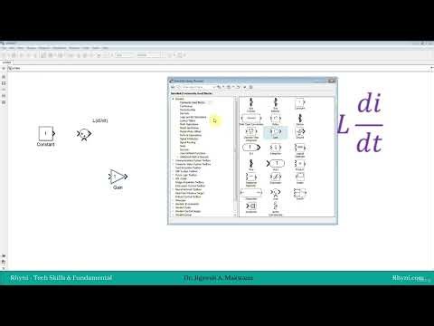 E-Course EV Sec 5 - Solving Differential Equation of RL Circuit with MATLAB Simulink