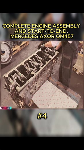 COMPLETE ENGINE ASSEMBLY AND START-TO-END. MERCEDES AXOR OM457 #engine #assembly #mercedes #axor #car