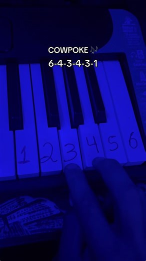 Music tutorial COWPOKE🎶🎵 #cowpoke #teclado #music #tutorial #fy | Keyboard Songs Tutorial
