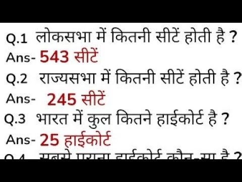 इंडियन पॉलीटिशियन Question And Answers #livegk