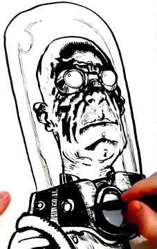 Mr. Freeze quick marker sketch