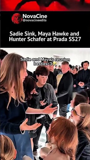 Sadie Sink And Maya Hawke’s Reunion At Prada SS27 With Hunter Schafer Is Iconic 💀