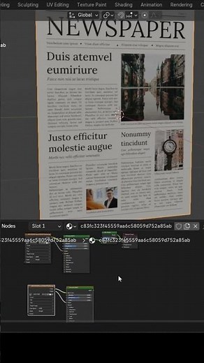 how to add 2 different textures on a single plane side by side in blender #blender #tutorial #shorts