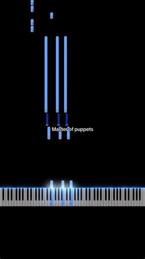 Master of puppets by Metallica #easy #piano #tutorial | master of puppets guitar