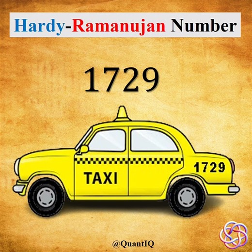 1729 – The Taxi Cab Number #mathshorts #shortsvideo #shortvideo #shorts #short #shortsyoutube #maths