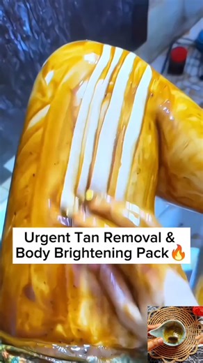 The Secret Body Scrub for Whitening & Removing Dark Spots✨#bodyscrub #glowingskin #ytshorts