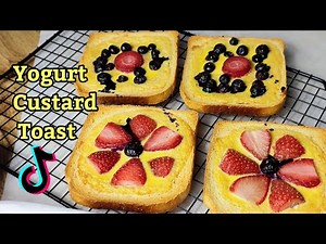 How to make CUSTARD TOAST | Viral Tiktok Yogurt Toast Recipe