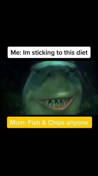 Hello my name is Bruce #fyp #foryourpage #foryoupage #fishandchips #findingnemo #brucetheshark #lockdown #pixar #disney