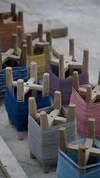 Making Fire Grass Cloth by Hand | Rare Natural Textile Craft #making