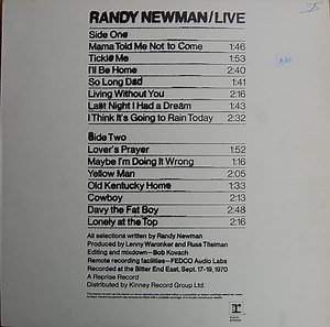 Randy Newman - Live