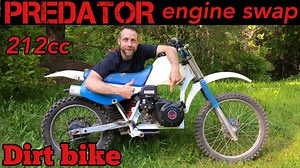 Predator 212cc Engine Swap Into Dirt Bike Frame | Wind Burned Eyes