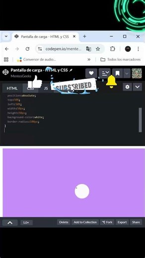 Cómo crear una animación de #carga con #HTML y #CSS #maths #programming #webdesign #webdevelopment
