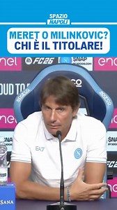 Milinkovic-Savic o Meret, chi sarà il portiere titolare in questa stagione del Napoli 🤔🧤 A togliere ogni dubbio, almeno su chi sia attualmente il preferito, ci ha pensato lo stesso Antonio Conte in conferenza, chiarendo che comunque ci sarà spazio per entrambi nel corso della stagione 🗣️🎙️ 📹 SSCNapoli #Meret #MilinkovicSavic #SSCNapoli #spazionapoli | Spazio Napoli