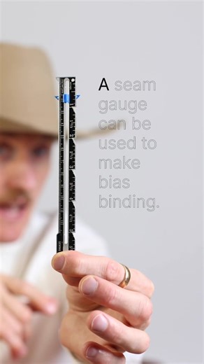 Seam Gauge Hack: Making Bias Binding Tutorial