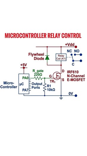 MCU based electro-mechanical relay driver