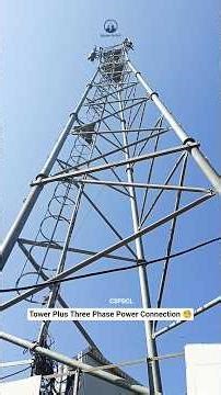 Tower Plus Three Phase Power Connection 🧐 #BijaleeWallah #tower #threephase #powerreading #3phase