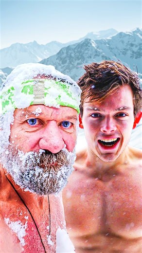 I Lived With The Ice Man For 24 Hours🥶#Fitness #coldshower #ice #icebath | Stan Browney
