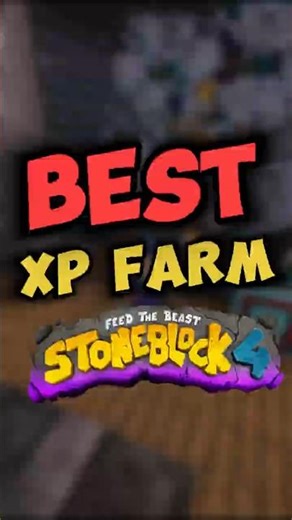 This XP Farm Breaks Stoneblock 4 (Apotheosis + JustDireThings) #minecraft #ftbstoneblock4 #gaming