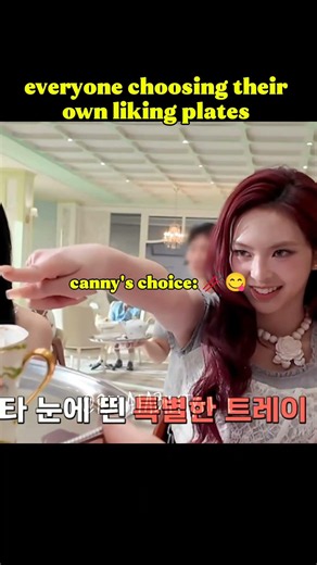 Canny choosing her plate for mv #babymonster#comeback#trending#kpop#fyp#shorts
