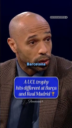 Thierry talks about the extra pressure Barcelona and Real Madrid players face 🇪🇸 #UCLToday