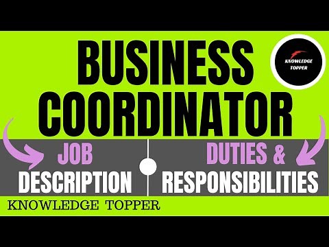 Business Coordinator Job Description | Business Coordinator Duties and Responsibilities - Work