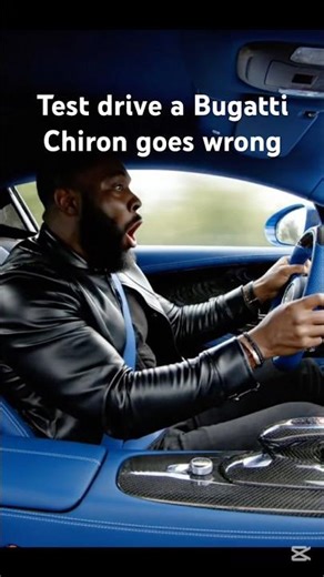 Test Drive a Bugatti Chiron goes wrong 😱 #shorts #bugatti #fail