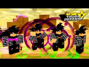 NOVO CÓDIGO de GEMAS + SHOWCASE do GOKU DRIP no ALL STAR TOWER DEFENSE !!!