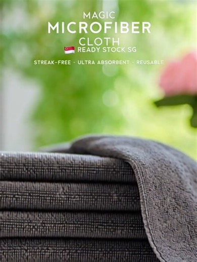 Effortless Streak-Free Cleaning with Extra-Thick Microfiber