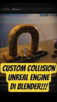 Creating custom collisions in Blender #3d #blender #unrealengine #tutorial #gamedev