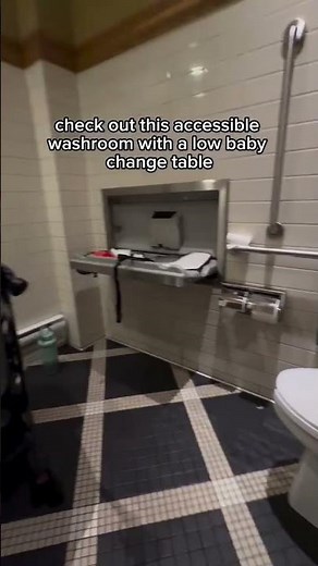 Lower Change Table in Accessible Washroom - A Win for Disabled Parents