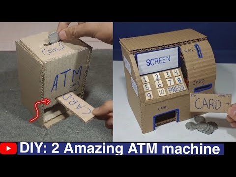 DIY: How to make 2 ATM machines from cardboard