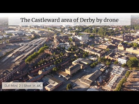 Castleward area of Derby by drone - Aug 2022 | 4K