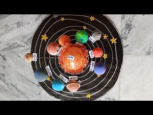How to make a 3D Solar System model for School Science projects. #solarsystem
