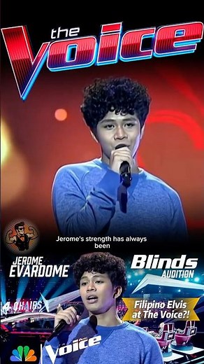 Jerome Evardome SHOCKS The Voice USA With Elvis-Style Vocals | Fan-Made Blind Audition