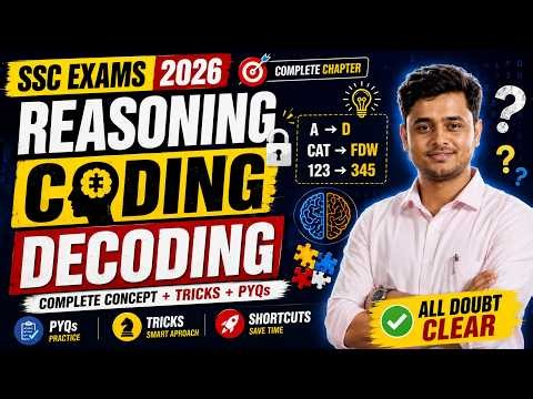 Coding Decoding Complete Chapter | SSC Reasoning 2026 | PYQs + Tricks + All Doubts Cleared