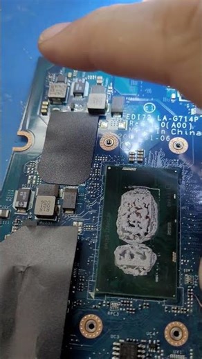 Dell laptop won't turn on or charge, so what if you do a visual inspection? #music #repair