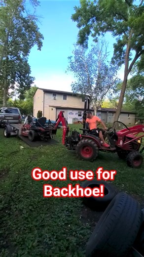 Best Backhoe Use? Toro Down Tractor 2 the Rescue #lawnlife #lawncare #lawncarenation #landscaping