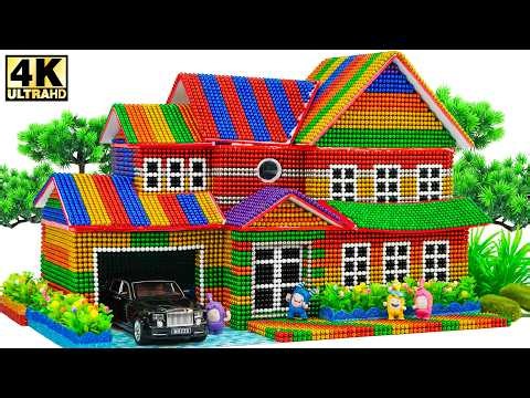 ASMR - Construir una villa de lujo con 100.000 canicas magnéticas.