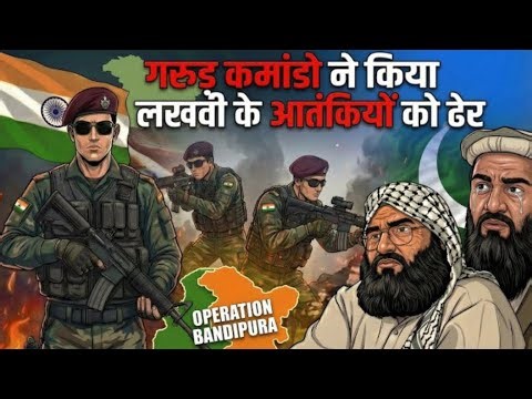 Operation Bandipore: Garud commandos andIndian army most Dangerous Mission | 2D Animation