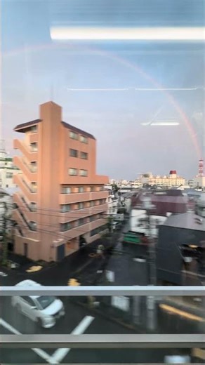 東横線の車窓に現れた奇跡の虹 🌈 Rainbow from Tokyu Toyoko Line Window | Tokyo Japan