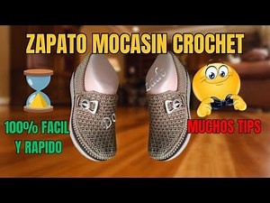 🌈❤️ ¿Cómo Aprender a Tejer un Mocasín de Crochet sin Experiencia Previa? y con muchos TIPS