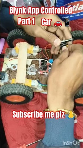 Blynk App Controlled Car 🚗📱 | ESP32 Project#shorts #viral ‪@SrElectric2.0‬ #esp32 #blynk #trending
