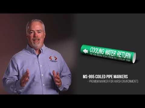 MS-995 Coiled Pipe Markers: Identification for Demanding Environments