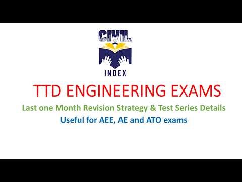 TTD Test Series for Engineering Exams (AEE, AE and ATO)