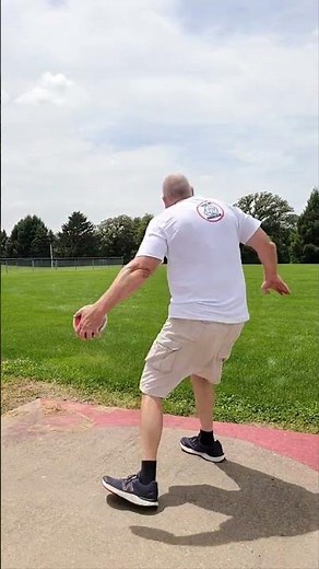 Discus Throw practice for Senior Games
