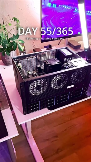 Day 055 - Meet the Primary Homelab Server! 🖥️💪 #tech #homelab #server #proxmox #pccase