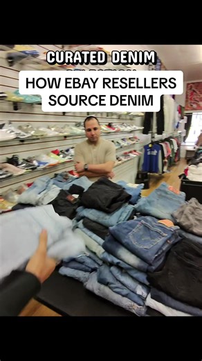 An eBay reseller came in and stocked up 100 pairs of curated denim — hand-selected brands, ready to list. 💲 $6 per pair 👖 100 minimum 📦 Perfect for online reselling If you’re tired of overpaying for inventory… this is how you scale. 📍 Available in store at Reunion Upland #thrift #affordablefashion #fyp #ThriftTok #vintage