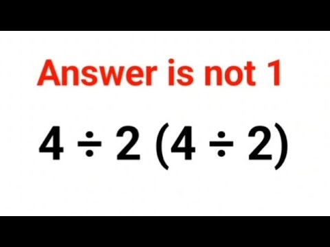 4 ÷ 2 (4÷2) Answer is not 1. Can you solve this Ukraine Math Test problem?#math #ukraine
